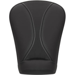 Saddleman Dominator Pillion Pad - Extended Reach - Black w/ Gray Stitching - FL '08-'23 - Notorious Concepts
