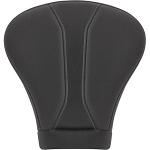 Saddleman Dominator Pillion Pad - Extended Reach/Touring - Black w/ Gray Stitching - FLH/FLT '08-'22 - Notorious Concepts