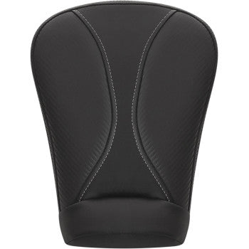 Saddleman Dominator Pillion Pad - Extended Reach - Black w/ Gray Stitching - FL '08-'23 - Notorious Concepts